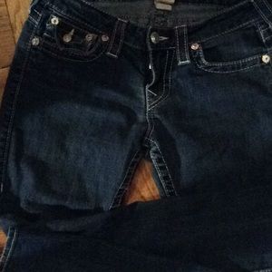 True Religion skinny low rise jeans